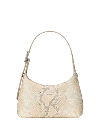 Kate Spade New York 454 Snake Embossed Mini Crossbody Bag  Neutral 