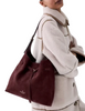 Kate Spade New York 454 Suede Belted Large Shoulder Bag Grenache