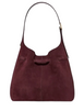 Kate Spade New York 454 Suede Belted Large Shoulder Bag Grenache