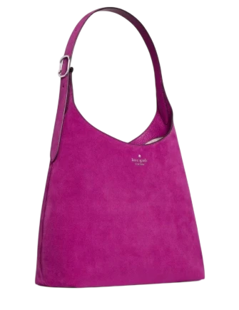 Kate Spade New York 454 Suede Large Shoulder Bag Beet