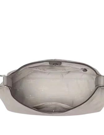 Kate Spade New York 454 Suede Large Shoulder Bag Hare Grey