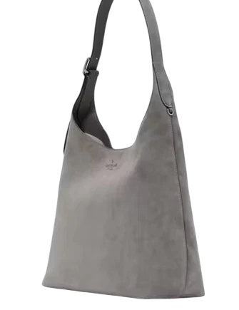 Kate Spade New York 454 Suede Large Shoulder Bag Hare Grey