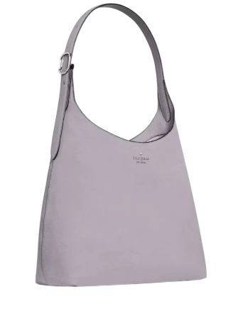 Kate Spade New York 454 Suede Large Shoulder Bag  Icy Lavender 