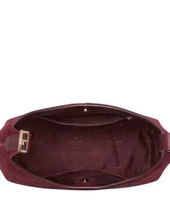 Kate Spade New York 454 Suede Large Shoulder Bag Merlot