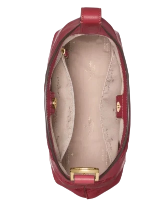 Kate Spade New York 454 Suede Mix Small Shoulder Bag Red Jasper
