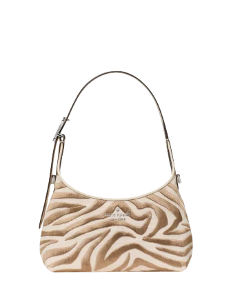 Kate Spade New York 454 Zebra Mini Crossbody Bag  Neutral 