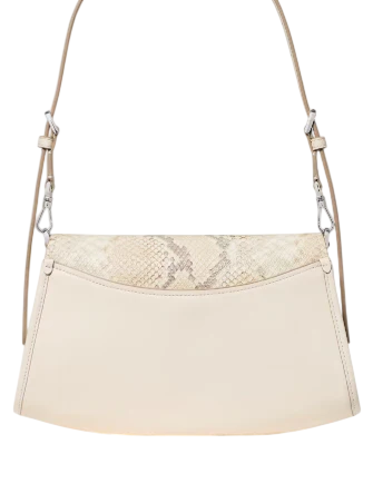 Kate Spade New York Ali Snake Embossed Shoulder Bag Natural