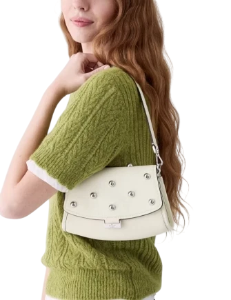 Kate Spade New York Ali Studded Mini Crossbody Bag Meringue