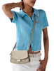 Kate Spade New York Ali Suede Mini Crossbody Bag Light Sand