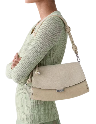 Kate Spade New York Ali Suede Shoulder Bag Light Sand
