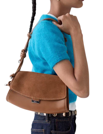 Kate Spade New York Ali Suede Shoulder Bag Warm Gingerbread