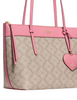 Kate Spade New York All Day Spade Flower Tote Bag With Charm  Dark Beige Grapefruit 