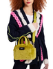 Kate Spade New York Apres Chic Faux Shearling Satchel Citron Sapphire