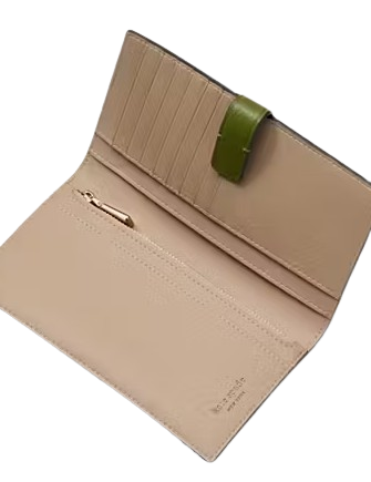 Kate Spade New York Ava Colorblocked Bifold Wallet  Jungle Vine 