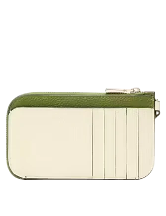 Kate Spade New York Ava Colorblocked Coin Card Case Wristlet Jungle Vine 