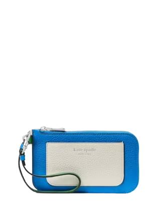 Kate Spade New York Ava Colorblocked Coin Card Case Wristlet Summer Night