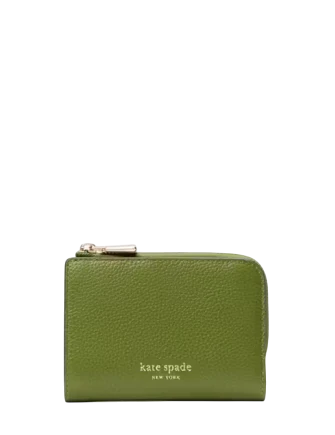 Kate Spade New York Ava Colorblocked Pebbled Leather Zip Bifold Wallet