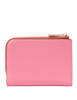 Kate Spade New York Ava Colorblocked Pebbled Leather Zip Bifold Wallet  Ruby Citrus 