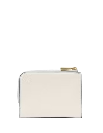 Kate Spade New York Ava Colorblocked Pebbled Leather Zip Bifold Wallet  Stone Path 