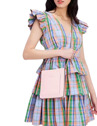 Kate Spade New York Ava Colorblocked Small Swingpack Shimmer Pink