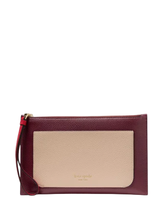 Kate Spade New York Ava Colorblocked Wristlet Cherry Juice