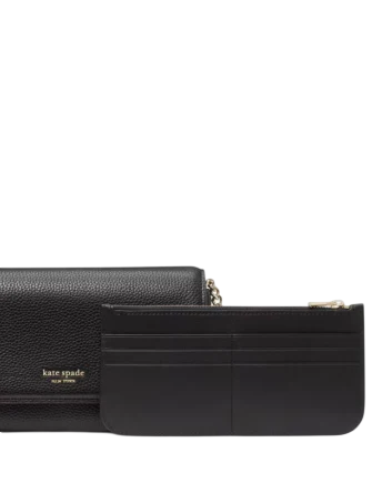 Kate Spade New York Ava Flap Chain Wallet Black