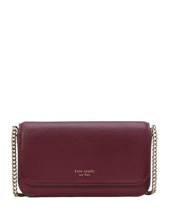 Kate Spade New York Ava Flap Chain Wallet Cherry Juice 