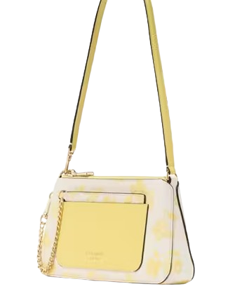 Kate Spade New York Ava Spring Pansies Pochette Yuzu Jam 