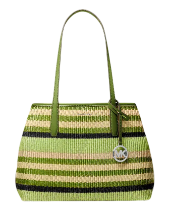 Kate Spade New York Avalon Medium Striped Woven Tote Bag