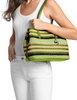 Kate Spade New York Avalon Medium Striped Woven Tote Bag Lime