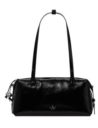 Kate Spade New York Billie Shiny Leather Shoulder Bag Black