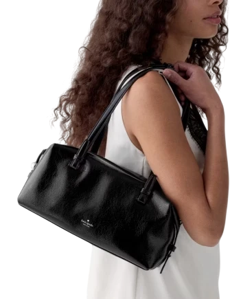 Kate Spade New York Billie Shiny Leather Shoulder Bag Black