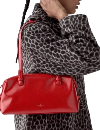 Kate Spade New York Billie Shiny Leather Shoulder Bag Ks Bright Red