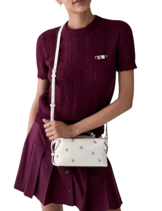 Kate Spade New York Billie Studded Crossbody Bag Meringue