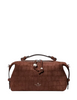 Kate Spade New York Billie Suede Croc Crossbody Bag Chocolate Truffle