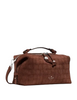 Kate Spade New York Billie Suede Croc Crossbody Bag Chocolate Truffle