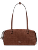 Kate Spade New York Billie Suede Croc Shoulder Bag Chocolate Truffle