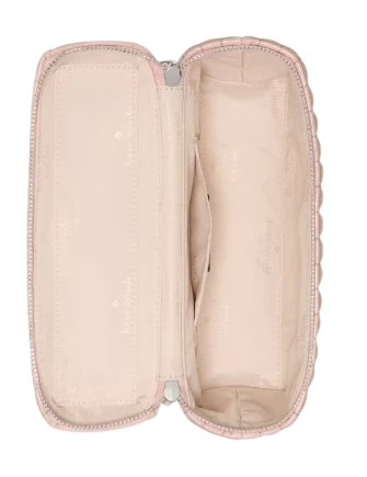 Kate Spade New York Blair Shiny Quilted Vanity Crossbody Bright Blush