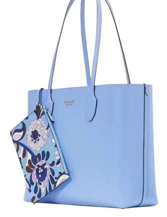 Kate Spade New York Bleecker Autumn Paisley Pop Large Tote Genie Blue