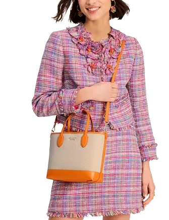 Kate Spade New York Bleecker Canvas Medium Crossbody Tote  Turmeric Root 