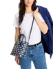 Kate Spade New York Bleecker Daisy Dot Medium Crossbody Tote Parisian Navy