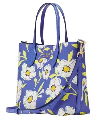 Kate Spade New York Bleecker Sunshine Floral Medium Crossbody Tote Fluorite