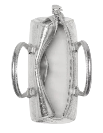 Kate Spade New York Bond Crinkle Metallic Leather Mini Bag Silver