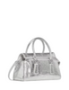 Kate Spade New York Bond Crinkle Metallic Leather Mini Bag Silver