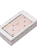 Kate Spade New York Boxed Madison Heart Studs Large Slim Card Holder Powdered Sugar