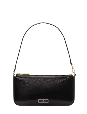 Kate Spade New York Bridget Crinkle Patent Convertible Wristlet Black