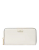 Kate Spade New York Bridget Crinkle Patent Large Continental Wallet Meringue