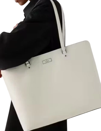 Kate Spade New York Bridget Crinkle Patent Large Tote Meringue
