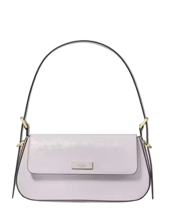 Kate Spade New York Bridget Crinkle Patent Small Flap Shoulder Lilac Moonlight 