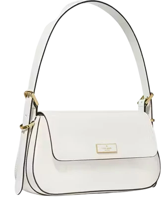 Kate Spade New York Bridget Crinkle Patent Small Flap Shoulder Meringue